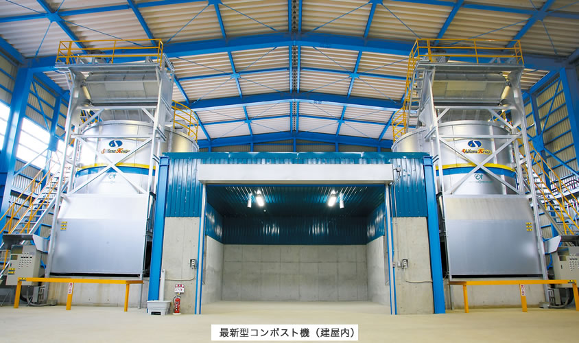 最新型コンポスト機(建屋内)